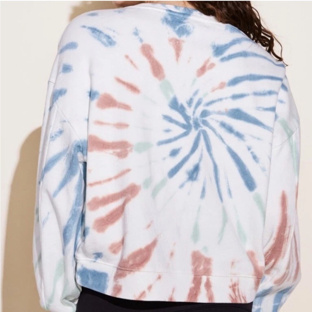 Peloton Tie Dye Crew Neck Crop - Picture 2 of 5